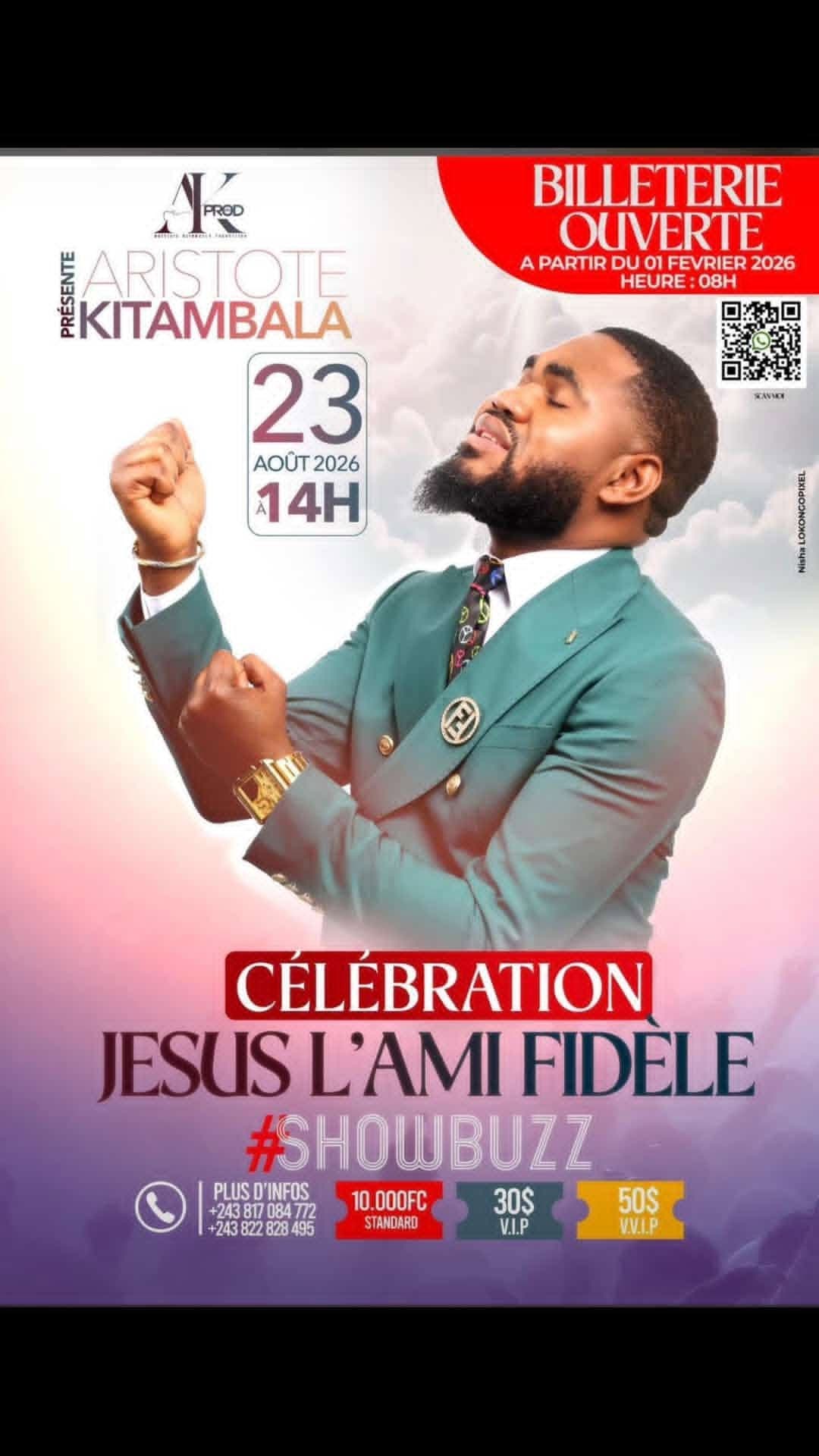 Concert Gospel d'Aristote Kitambala