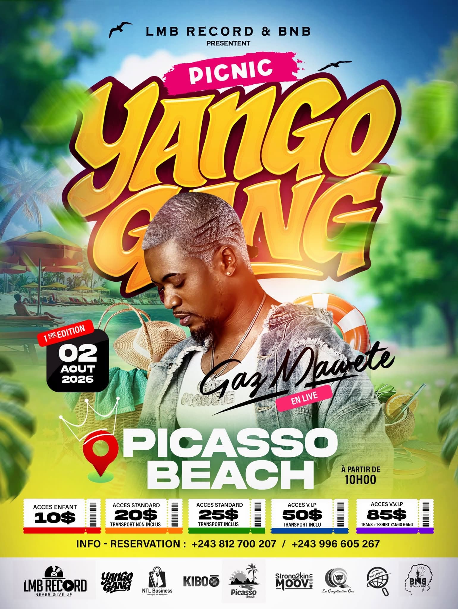 Picnic Yango Gang – 1ère Édition (Gaz Mawete en Live)