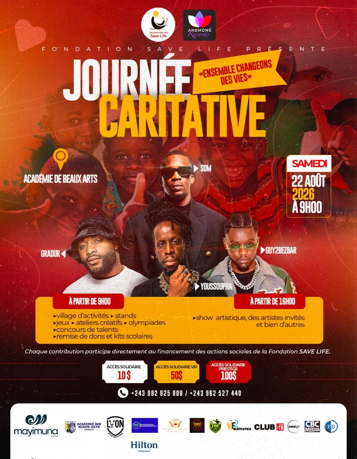 Journée Caritative — « Ensemble changeons des vies »