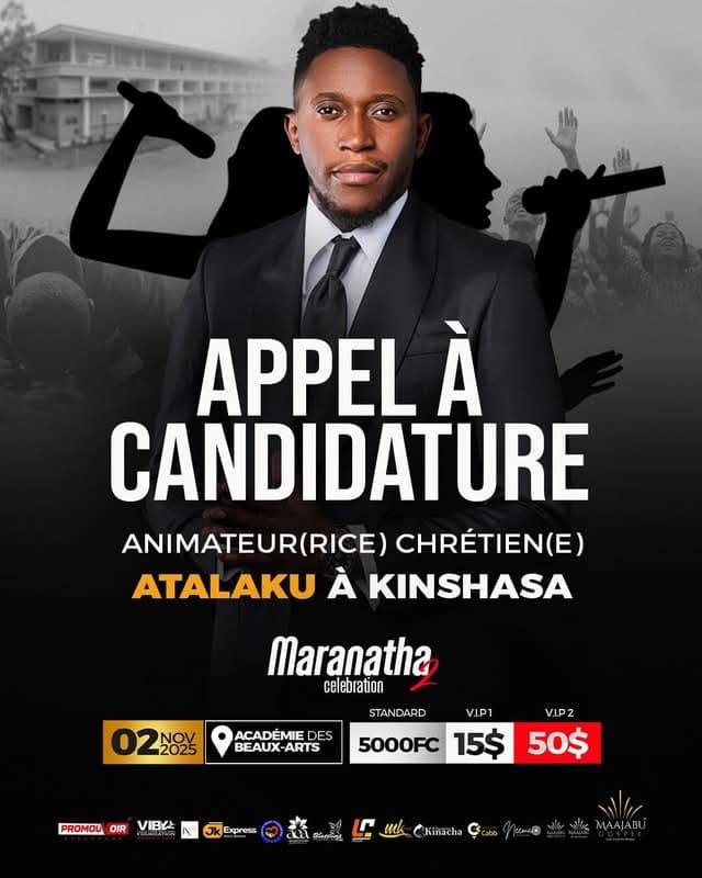 Maranatha célébration 2: Appel à la candidature